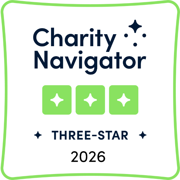 Charity Navigator Three-Star rating, 2026